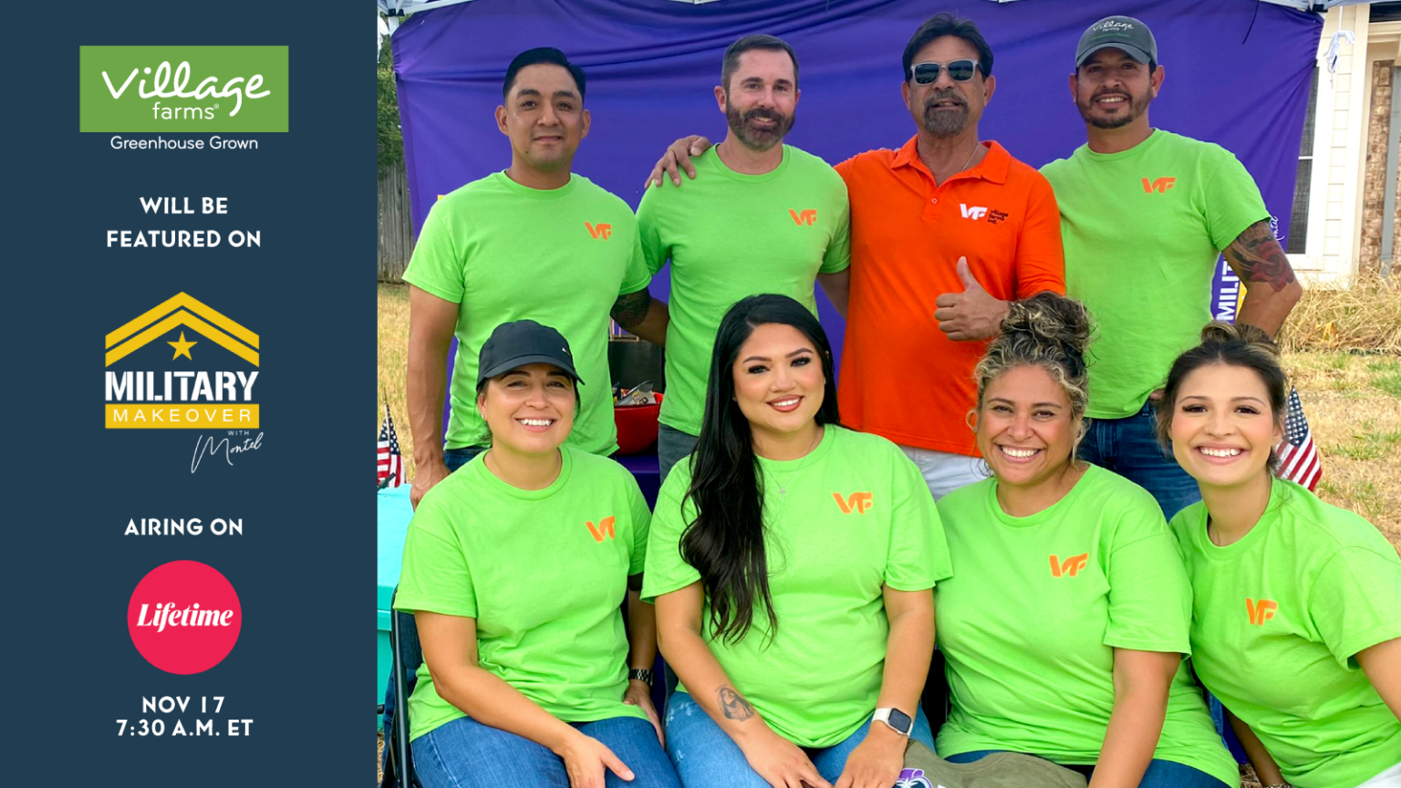 VILLAGE FARMS FRESH SUPPORTS LOCAL TEXAS VETERAN WITH MILITARY MAKEOVER Village Farms